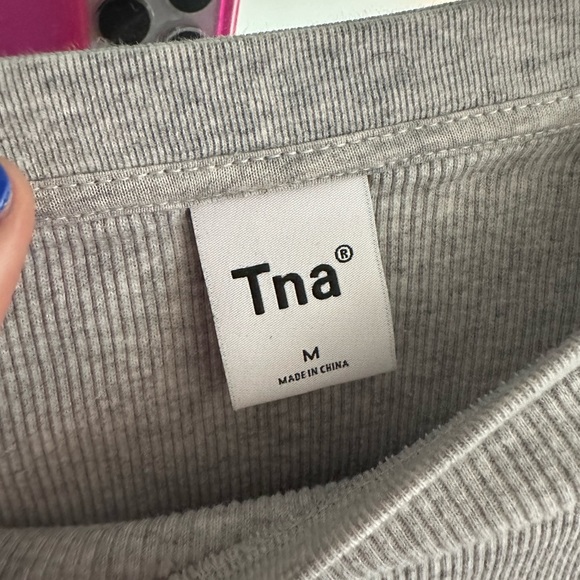 TNA Grey Ribbed long sleeve - Picture 2 of 2